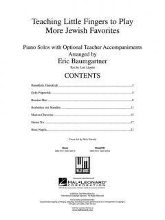 Teaching Little Fingers To Play More Jewish Favorites 