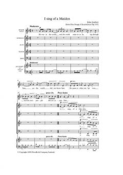 Five Songs Of Incarnation von John Joubert 