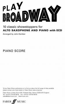Play Broadway for Alto Sax von John Kember 
