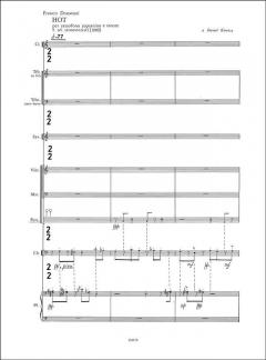 Hot per Sassofono Sopranino e Tenore e Sei Strumen (F. Donatoni) 