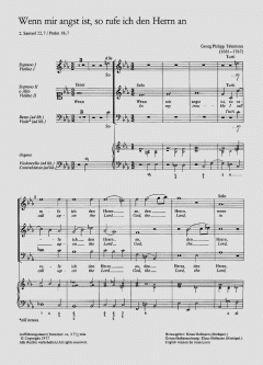 Wenn mir angst ist, so rufe ich den Herrn an (Georg Philipp Telemann) 