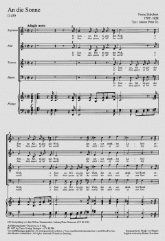 An die Sonne (Franz Schubert) 