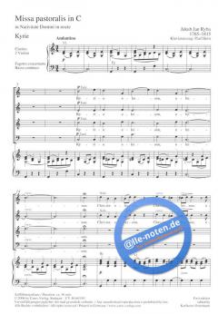 Missa pastoralis in C von Jan Jakub Ryba (Download) 