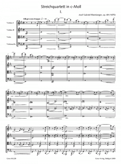 Kammermusik 1 (Gesamtausgabe, Bd. 29) (Joseph Gabriel Rheinberger) 