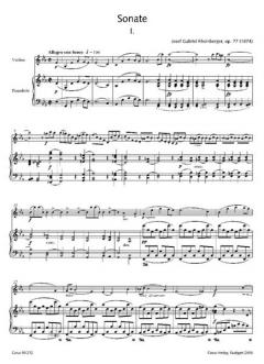 Kammermusik IV für Soloinstrument und Klavier von Josef Gabriel Rheinberger (Download) 
