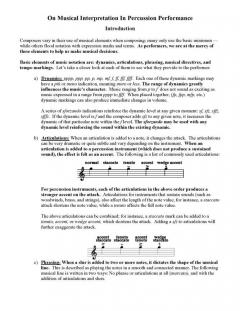 On Musical Interpretation In Percussion Peformance von Anthony Cirone im Alle Noten Shop kaufen