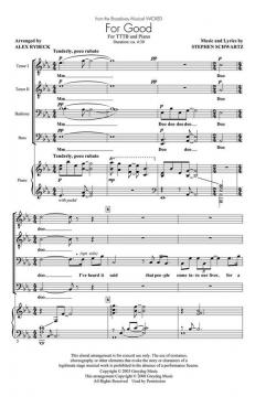For Good From The Broadway Musical Wicked (Stephen L. Schwartz) 