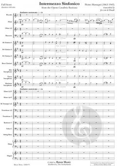 Intermezzo Sinfonico from The Opera Cavalleria Rusticana (Pietro Mascagni) 