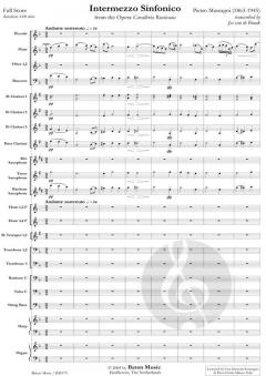 Intermezzo Sinfonico from The Opera Cavalleria Rusticana von Pietro Mascagni (Download) 