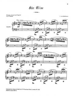 Für Elise von Ludwig van Beethoven 