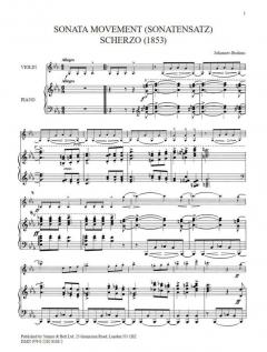 Sonata Movement von Johannes Brahms 