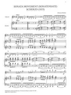 Sonata Movement von Johannes Brahms 