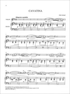 Cavatina von John Ireland für Violine und Klavier im Alle Noten Shop kaufen