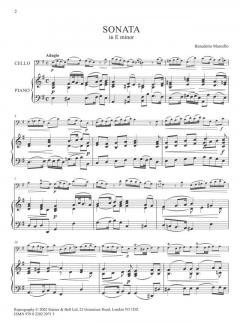 Sonata In E Minor von Benedetto Marcello für Violoncello und Klavier im Alle Noten Shop kaufen