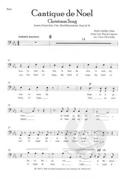 Cantique de Noel - Satz mit Solo- und Chorstimmen (Adolphe Charles Adam) 