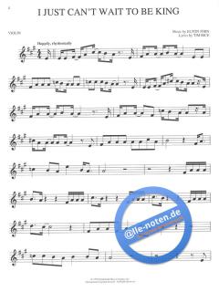 The Lion King - Instrumental Solo (Easy) von Elton John 