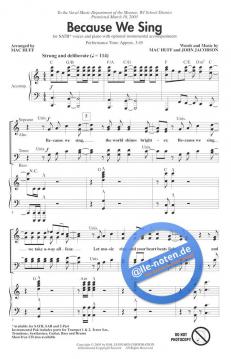 Because We Sing (Mac Huff) 