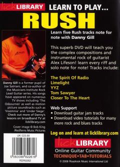 Learn To Play Rush von Alex Lifeson 