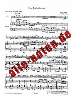 Drei Ragtimes von Scott Joplin 