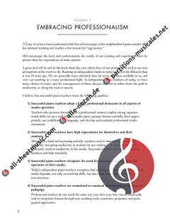 The Independent Piano Teacher's Studio Handbook 