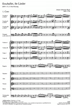 Erschallet, ihr Lieder von Johann Sebastian Bach (Download) 