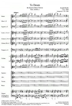 Te Deum Hob.XXIIIc:2 von Joseph Haydn 