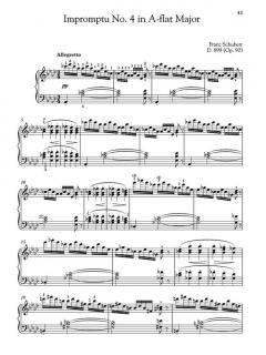 Four Impromptus, D. 899 (Op. 90) von Franz Schubert 