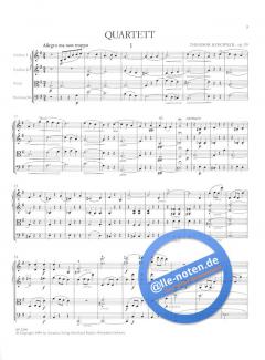 Quartett op. 20 von Theodor Kirchner für 2 Violinen, Viola und Violoncello im Alle Noten Shop kaufen