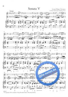 12 methodische Sonaten 2 von Georg Philipp Telemann 
