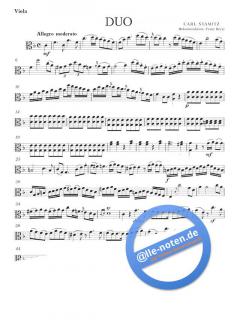 Duo in F-dur von Carl Stamitz für Viola und Violoncello im Alle Noten Shop kaufen