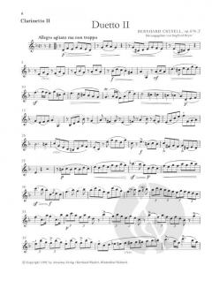3 Duos op. 6 von Bernhard Henrik Crusell für 2 Klarinetten im Alle Noten Shop kaufen