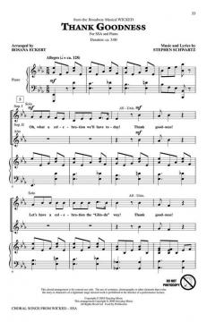 Choral Songs From Wicked 