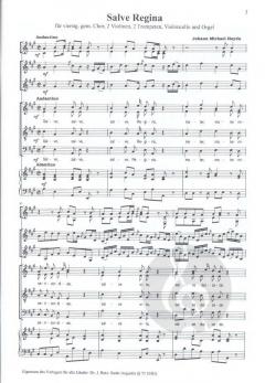 Salve Regina / Ave Maria von Michael Haydn für SATB, Orchester Trp I, II [B], Vl I, II, Va, Vc, Kb und Orgel im Alle Noten Shop kaufen (Partitur)