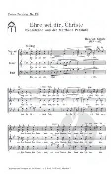 Ehre sei dir, Christe (Heinrich Schütz) 