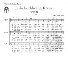 O du hochheilig Kreuze (Josef Butz) 