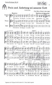 Preis und Anbetung (Johann Christian Heinrich Rinck) 