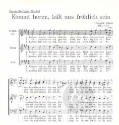 Kommt herzu, lasst uns fröhlich sein (Heinrich Schütz) 