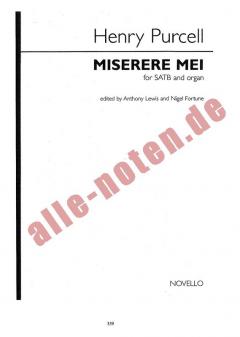 Miserere Mei von Henry Purcell 