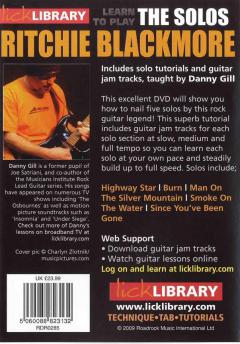 Learn To Play Ritchie Blackmore - The Solos von Ritchie Blackmore 