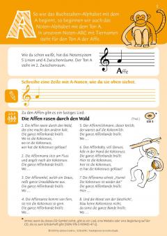 Abenteuer Musik - Das Noten-ABC mit Tiernamen von Michael Diedrich 