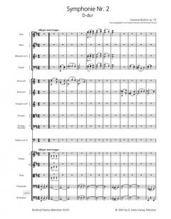 Symphonie Nr. 2 D-dur op. 73 von Johannes Brahms 