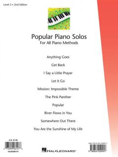 Popular Piano Solos Level 5 