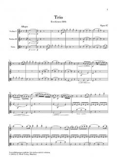 Trio C-dur op. 87 von Ludwig van Beethoven 