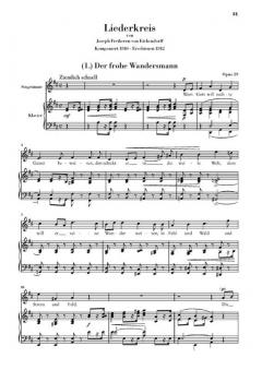 Liederkreis op. 39 von Robert Schumann 