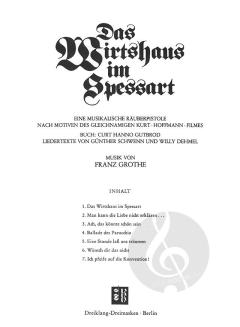 Das Wirtshaus im Spessart von Franz Grothe 
