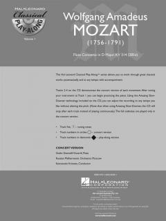 Classical Play-Along Vol. 1 von Wolfgang Amadeus Mozart 