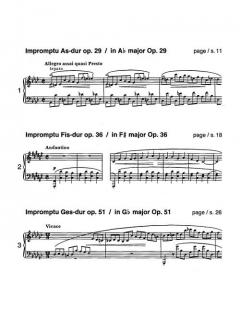 Impromptus Op. 29/36/51 von Frédéric Chopin 
