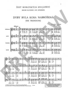 Six Moravian Songs (Antonín Dvorák) 