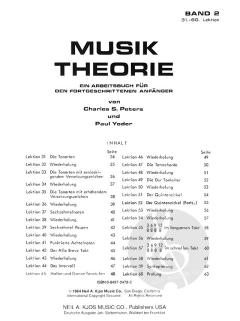 Musik Theorie Band 2 von Charles Peters im Alle Noten Shop kaufen