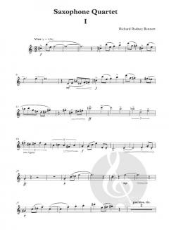 Saxophone Quartet von Richard Rodney Bennett 